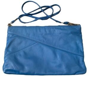 Karnig Mann Vintage Blue Leather Crossbody Bag